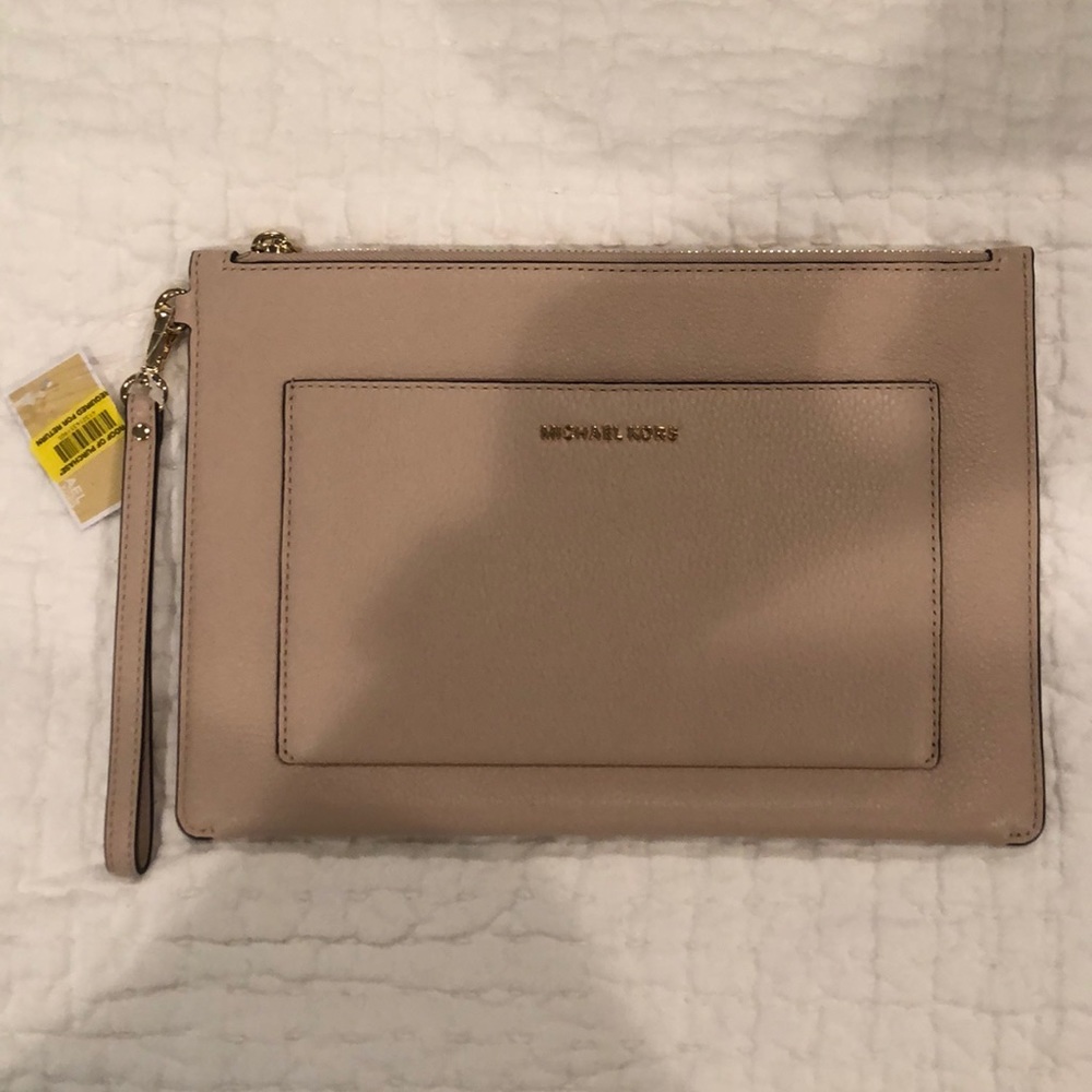 Michael Kors clutch with detachable strap